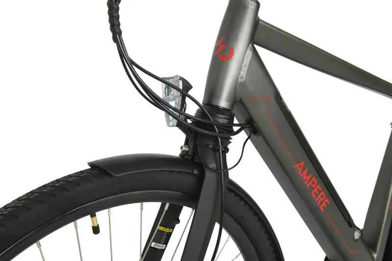 Ampere Hilux Crossbar 700c Wheel Electric Bike Grey-5